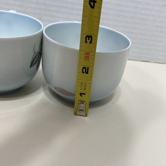 Bing & Grondahl Kjobenhavn Falling Leave Danish Porcelain Cups #103 Set of 2 Vtg - Picture 7 of 8